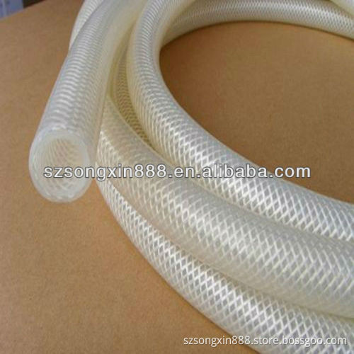 Medical grade silicone braided hose